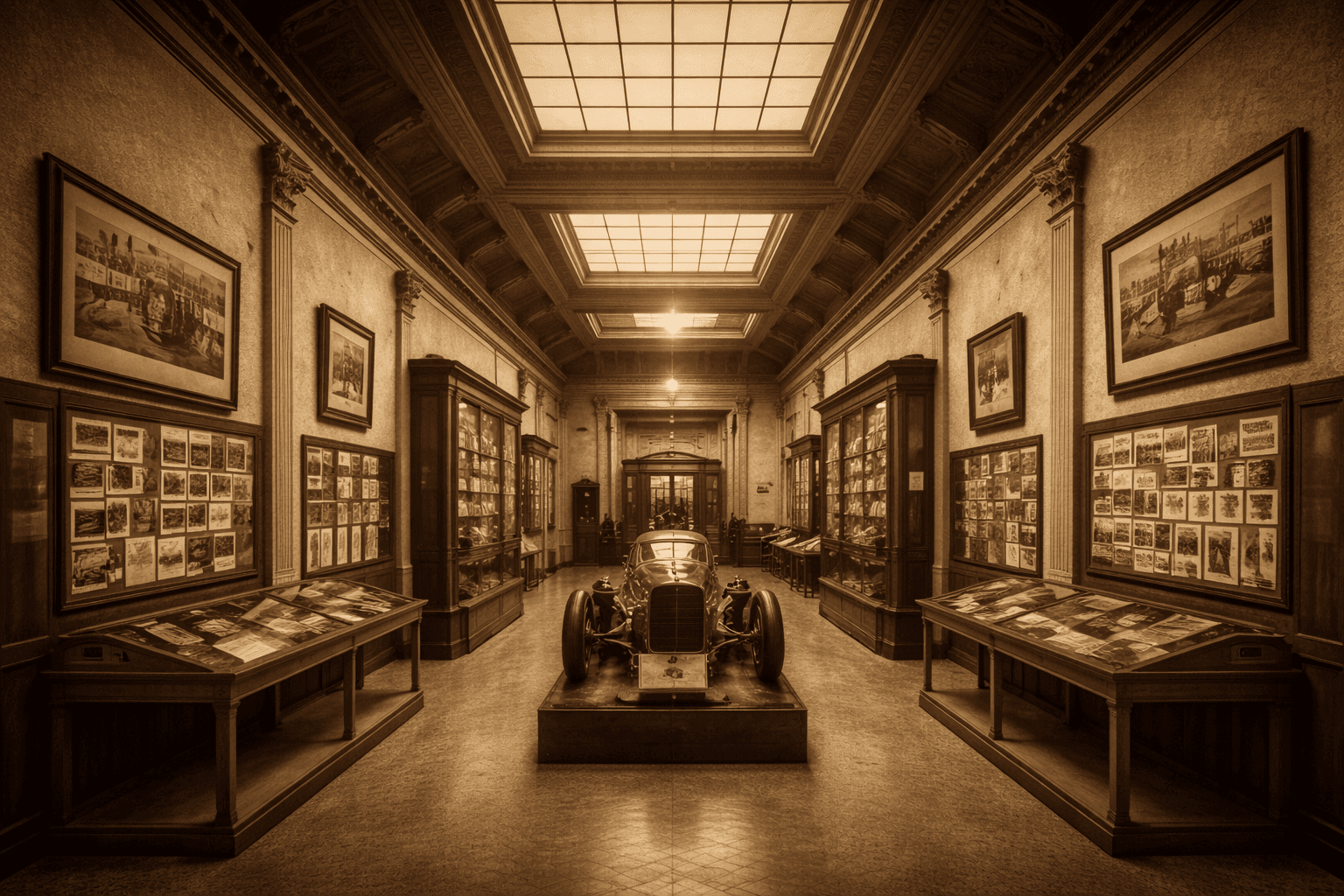 Museum hallway