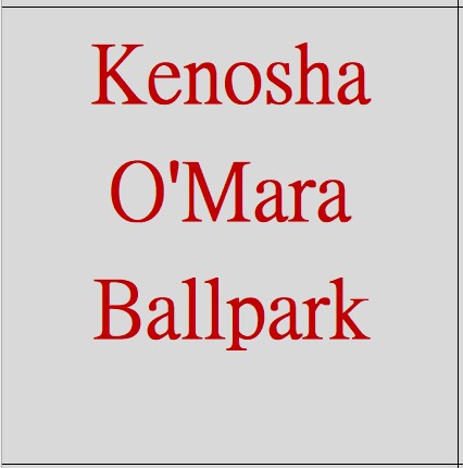 Kenosha O'Mara Ballpark logo